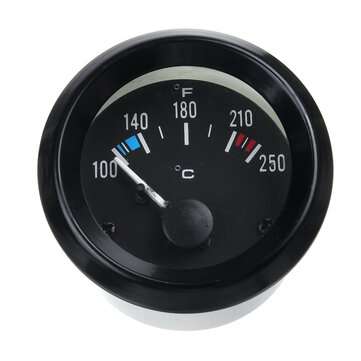 2" 52mm Universal Water Temperature Gauge 100-250F For 12 Volt System