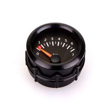 2" 52mm 12V Car Dashboard Gauge Oil Pressure Gauge 0-7Bar Vehicle Meter Black Shell