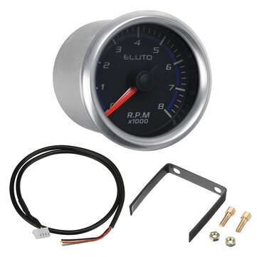 2" 52mm Universal Led Car Pointer Tachometer Tacho Gauge Meter 0-8000rpm