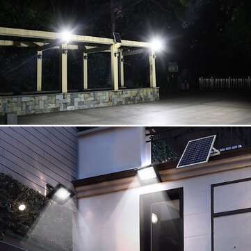 2*54LED Solar Powered  Flood Light Outdoor Garden Security Flood Lamp+Remote