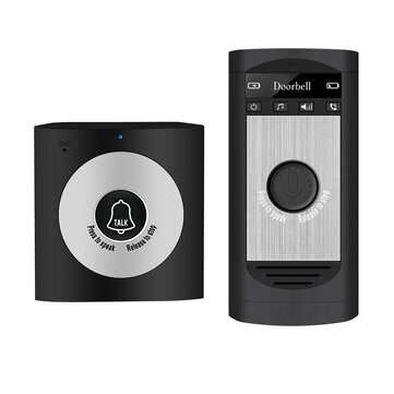 2.4GHz Home Wireless Intercom Doorbell Indoor Outdoor Walkie-talkie Support ... (COLOR: BLACKSILVER)