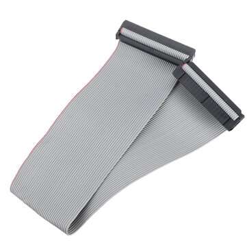 2.54mm FC-40P IDC Flat Gray Cable LED Screen Connected to JTAG Download Cable