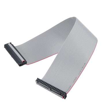 2.54mm FC-40P IDC Flat Gray Cable LED Screen Connected to JTAG Download Cable