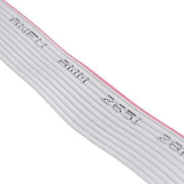 2.54mm FC-10P IDC Flat Gray Cable LED Screen Connected to JTAG Download Cable