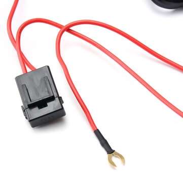2.5m LED Work Light Bar Wiring Harness Kit with Fuse 40A Relay On-off Switch Universal for Jeep Off