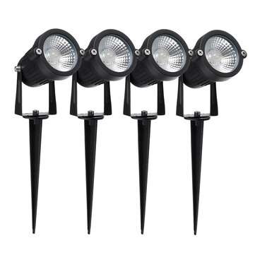 2/4/6 PCS COB Lawn Lights Spotlight Landscape Light 120LM/W Wate... (QUANTITY: 4PCS | PLUG: EUPLUG)