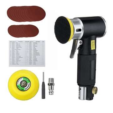 2`` 3`` Mini Air Sander Dual Action Random Air Orbital Sander Polisher Grinder Pneumatic Sander Sand