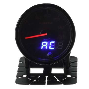2`` 52mm 0-80PSI 10 Color LED Digital Car Oil Pressure Gauge Meter With Sensor