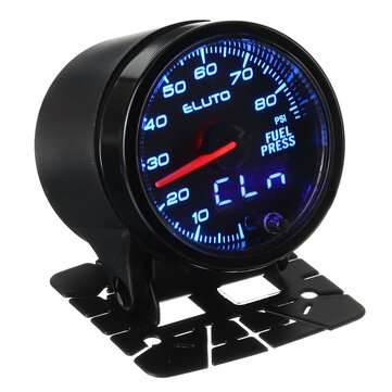 2`` 52mm 0-80PSI 10 Color LED Digital Car Oil Pressure Gauge Meter With Sensor