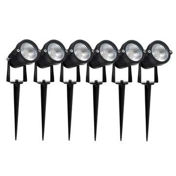 2/4/6 PCS COB Lawn Lights Spotlight Landscape Light 120LM/W Wate... (QUANTITY: 6PCS | PLUG: USPLUG)