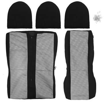 2+1 Seat Covers Protector Soft Fabric Diamond Look For Ford Transit Custom Van