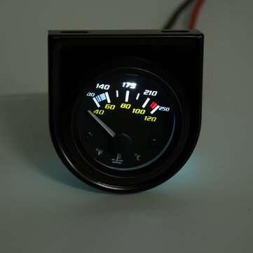 2`` 52mm 100-250F 40-120 LED Water Temperature Temp Gauge For 12V Systems