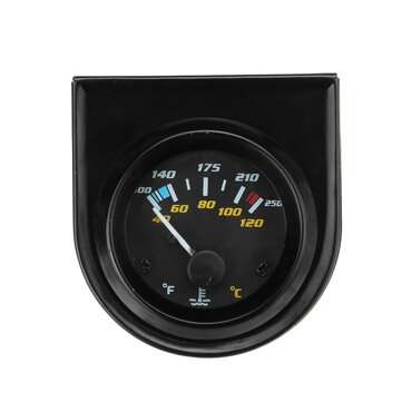 2`` 52mm 100-250F 40-120 LED Water Temperature Temp Gauge For 12V Systems