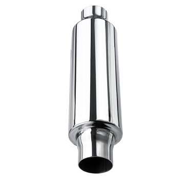2`` In/Outlet 13`` Long Car Turbo Exhaust Muffler Resonator Siliencer Stainless