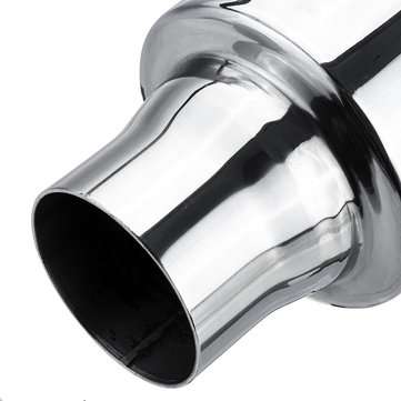 2`` In/Outlet 13`` Long Car Turbo Exhaust Muffler Resonator Siliencer Stainless