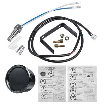 2`` 52mm Auto Trans Temperature Gauge Digital LED Car Meter & Sensor Fahrenheit