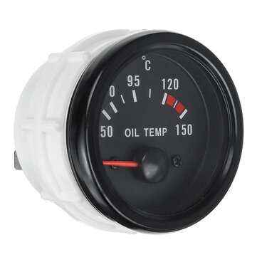 2`` 52mm Oil Temperature Gauge Kits Digital LED Display Clear Len with Sensor