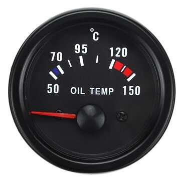 2`` 52mm Oil Temperature Gauge Kits Digital LED Display Clear Len with Sensor