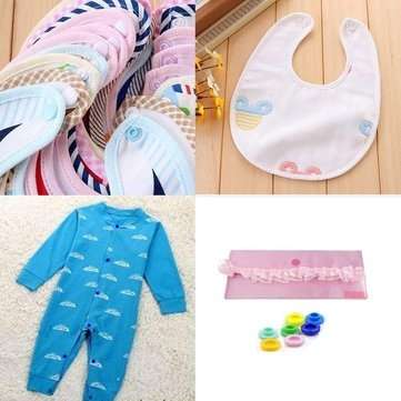20 Color DIY Clothes T5 Plastic Fasteners Snap/Prong Ring Fastener Snap/Metal Press Stud Cloth Tool