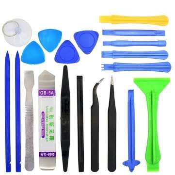 20 in 1 Professional Repairing Opening Tools Tweezers Pry Spudger Tool Kit for iPhone 4s 5s 6s iPad