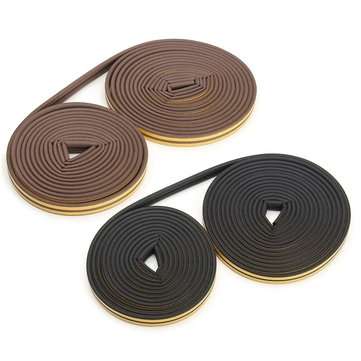 20 Meter P-type EPDM Weather Window Door Strip Self Adhesive Draught Excluder Seal (COLOR.: BROWN)