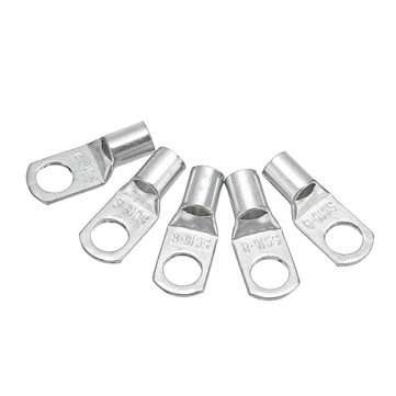 20 Pcs 5AWG Copper Cable Lugs 16-8mm 5/16" Electrical Terminals Block Wire Connectors