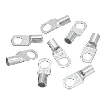 20 Pcs 5AWG Copper Cable Lugs 16-8mm 5/16" Electrical Terminals Block Wire Connectors