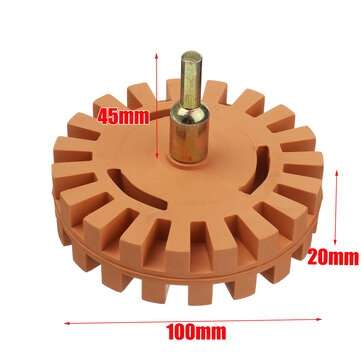20/25mm Removal Eraser Wheel Power Drill Arbor Adapter 4 inch Rubber Pinstripe (SIZE: 20MM)