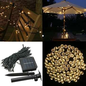 200 LED Solar Powered Fairy String Light Garden Party Decor Christmas (COLOR.: WARMWHITE)