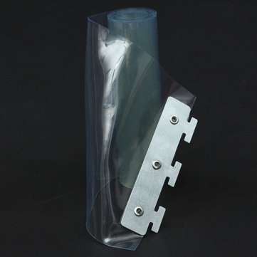 200*18*0.1cm PVC Plastic Strip Curtains Freezer Room Door Strip Kit Hanging Rail