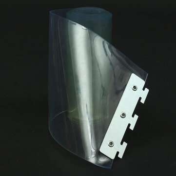200*18*0.19cm Clear Freezer PVC Plastic Strip Curtains Strip Curtain Door Strip Kit Hanging Rail