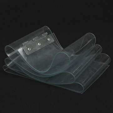 200*18*0.19cm Clear Freezer PVC Plastic Strip Curtains Strip Curtain Door Strip Kit Hanging Rail