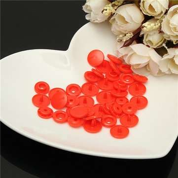 200 Sets T5 Plastic Snaps Fastener Buttons Press Stud KAM Snap Size 20
