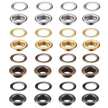 200 Sets Of Inner Diameter 6mm Metal Air Eye + Garment Eye Installation Tool