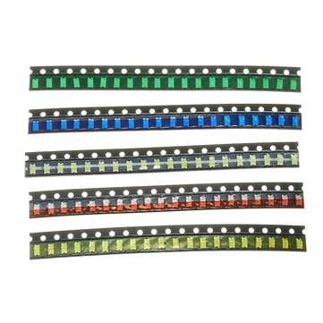 2000Pcs 5 Colors 400 Each 1206 LED Diode Assortment SMD LED Diode Kit Green/RED/White/Blue/Yellow