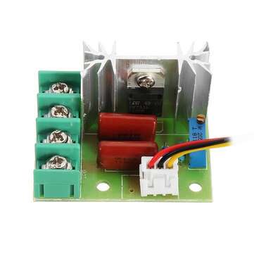 2000W Thyristor Governor Motor 220V Regulating Dimming Thermostat Module External Potentiometer Volt