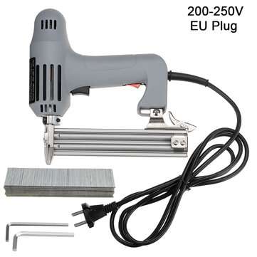 200-250V 1750W Electric Staple/Brad Nail Machine Hand Tacker Flooring Framing Nailer (PLUG: EUPLUG)