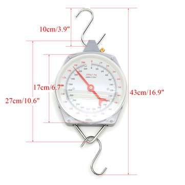 200KG/440lbs Capacity Hanging Scales Mechnical with Hook