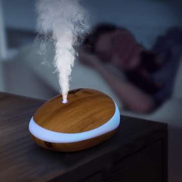 200ml Mouse Shaped Low Noise Aromatherapy Humidifier (PLUG: USPLUG | COLOR3: DEEPWOODGRAIN)