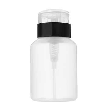 200MLEmpty Clear Pump Dispenser Bottle for Acetone Polish Remover Alcohol Liquid Oil Bottles