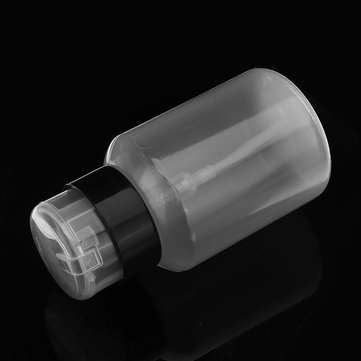 200MLEmpty Clear Pump Dispenser Bottle for Acetone Polish Remover Alcohol Liquid Oil Bottles