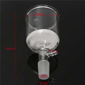 200mL 24/29 Glass Buchner Funnel Filtering Coarse Filter Lab Experiment Glassware
