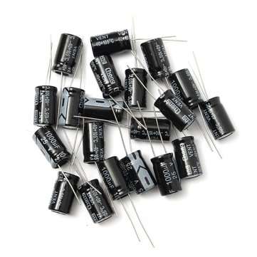 200pcs 1000uF 25V Radial Electrolytic Capacitor 10 x 17mm 105C