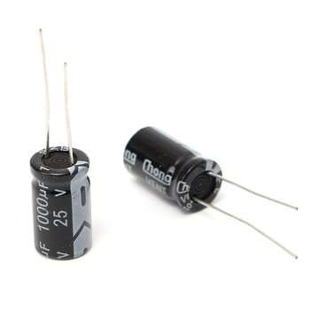 200pcs 1000uF 25V Radial Electrolytic Capacitor 10 x 17mm 105C