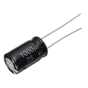 200pcs 1000uF 25V Radial Electrolytic Capacitor 10 x 17mm 105C