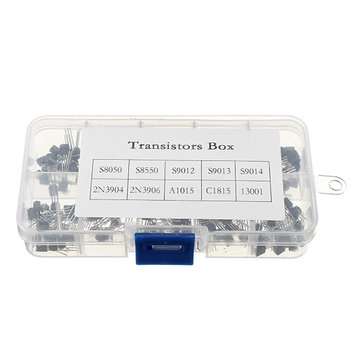 200pcs 10 Values Transistor Assortment Kit Transistors Box Pack