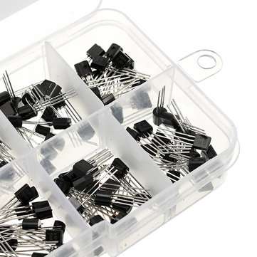 200pcs 10 Values Transistor Assortment Kit Transistors Box Pack