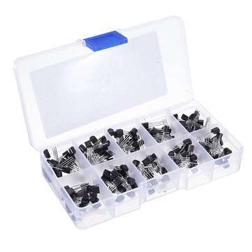 200pcs 10 Values 20 Each TO-92 Transistor Assortment Assorted Kit BC327 BC337 BC517 BC547 BC548 BC54
