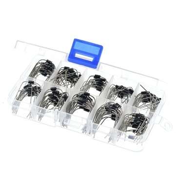 200Pcs 10 Values Rectifier Diode Assorted Kit 1N4001 1N4002 1N4003 1N4004 1N4005 1N4006 1N4007 1N581