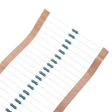 200pcs 1/4W 470 ohm Resistor +/- 1% ROHS1/4w 470R ohm Metal Film Resistors / 0.25W Watt Color Ring R